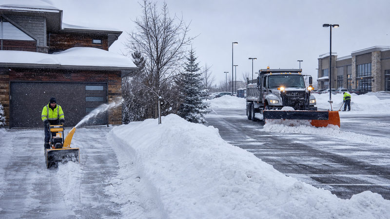 Residential and Commercial Snow Removal Compared