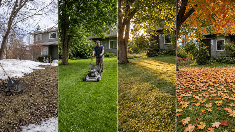 Seasonal Grass Cutting Schedule for Northern Lawns